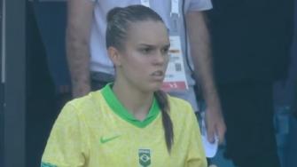 2024年08月01日 超长补时！西班牙女足2-0巴西女足 玛塔直红&落泪巴西第三出线